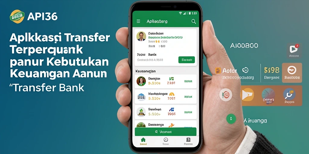 Screenshot antarmuka aplikasi API36 untuk transfer bank yang sederhana dan efektif.