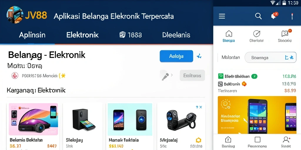 Tampilan antarmuka aplikasi JV88 yang intuitif dan menarik.