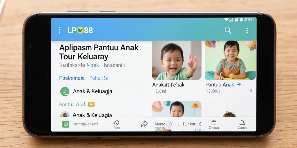 Tampilan antarmuka LPO88 yang sederhana dan ramah anak.