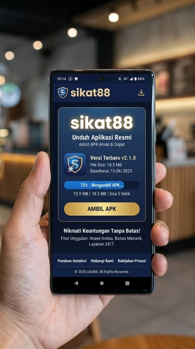 Tampilan halaman APK sikat88